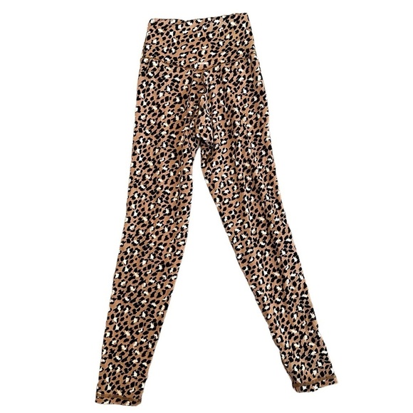 Aerie Crossover High Waisted Leopard 7/8 Cropped Leggings Size Small - Picture 3 of 5